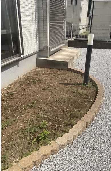 植栽 作業前